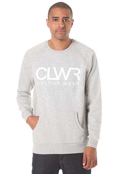 Colour Wear Clwr Crew - Grigio Uomo Accogliente Jumpers (B1947)